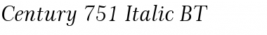 Century751 BT Italic Font