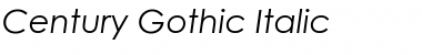 Century Gothic Italic Font