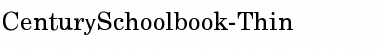 CenturySchoolbook-Thin Regular Font