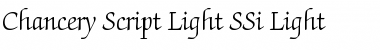Chancery Script Light SSi Light Font