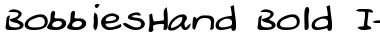 BobbiesHand Bold Italic