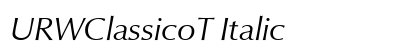 URWClassicoT Italic preview