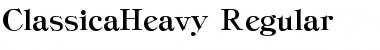 ClassicaHeavy Regular Font