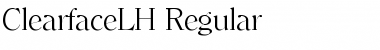 ClearfaceLH Regular Font