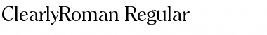ClearlyRoman normal Font