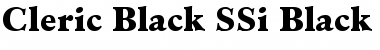 Cleric Black SSi Black Font