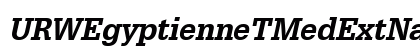 URWEgyptienneTMedExtNar Oblique preview