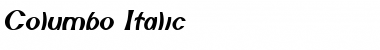 Columbo Italic Font