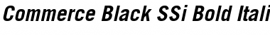 Commerce Black SSi Bold Italic Font