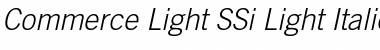 Commerce Light SSi Light Italic Font