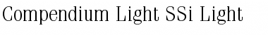 Compendium Light SSi Font