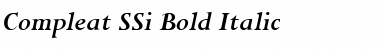 Compleat SSi Bold Italic Font