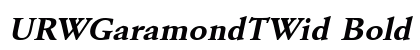 URWGaramondTWid Bold Oblique Preview