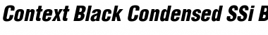 Context Black Condensed SSi Black Condensed Italic