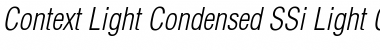 Context Light Condensed SSi Font