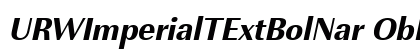 URWImperialTExtBolNar Oblique font free download