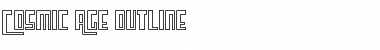 Cosmic Age Outline Regular Font