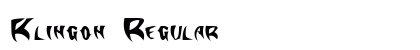 Klingon Regular Preview