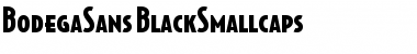 BodegaSansBlackSmallcaps Regular Font