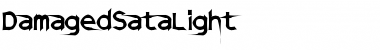 DamagedSataLight Regular Font