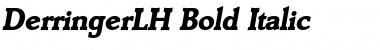 DerringerLH Bold Italic Font