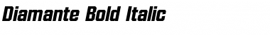Diamante Bold Italic Font