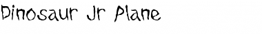 Dinosaur Jr Plane Font