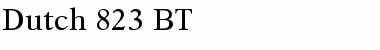 Dutch823 BT Roman Font