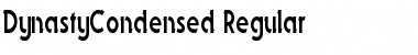DynastyCondensed Regular Font