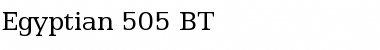 Egyptian505 BT Font