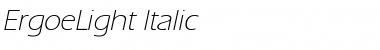 ErgoeLight Italic