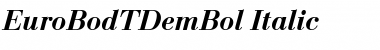 EuroBodTDemBol Italic Font