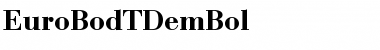 EuroBodTDemBol Regular Font
