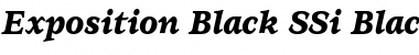 Exposition Black SSi Black Italic Font