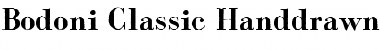 Bodoni Classic Handdrawn Bold Font