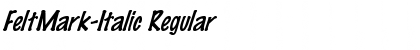 FeltMark-Italic Regular Font