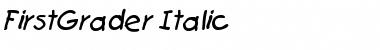 FirstGrader Italic Font