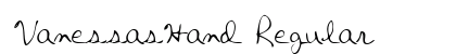 VanessasHand Regular font free download