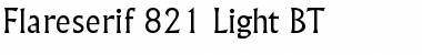 Flareserif821 Lt BT Light Font