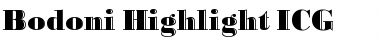 Bodoni Highlight ICG Font