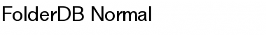 FolderDB Normal Font