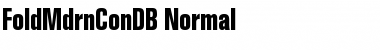 FoldMdrnConDB Normal Font