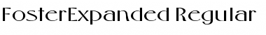 FosterExpanded Regular Font