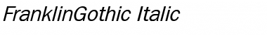 FranklinGothic Italic Font