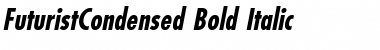 FuturistCondensed Bold Italic Font