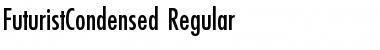 FuturistCondensed Regular Font