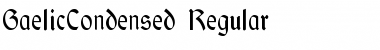 GaelicCondensed Regular Font