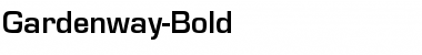 Gardenway-Bold Regular Font