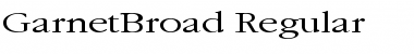 GarnetBroad Regular Font