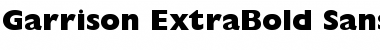 Garrison ExtraBold Sans Font